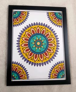 Handmade Mandala Painting Frame
