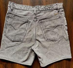 Grey Denim Shorts