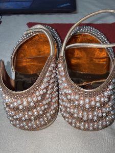 Embellished Pearl &amp; Crystal Heels