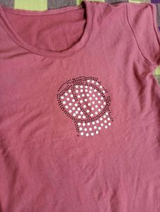Elegant And Comfy Pink T-Shirt For Women