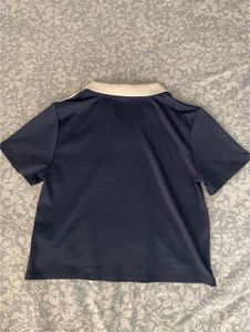 Navy Blue "85" Sporty Polo Shirt