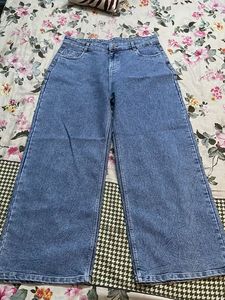 Wide Leg Denim Jeans