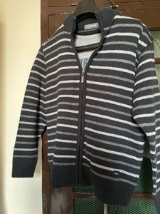 Duke Sweater with Zip Closure &amp; Attached Inner