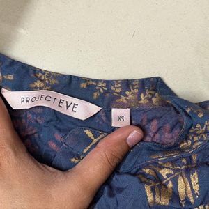 Project Eve Foil print Anarkali kurta
