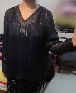 Striped Sheer Blouse