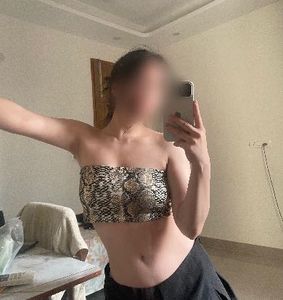 snakeskin bandeau top