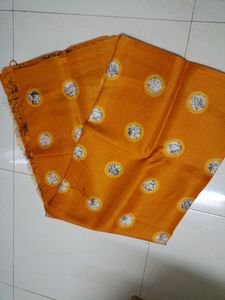 Mango Yellow Saree With Blouse