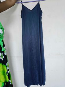 Elegant Navy Blue Maxi Dress