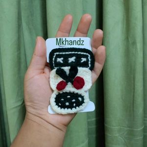Crocheted Hair Clips Set