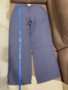 Denim Wide-Leg Casual Pants