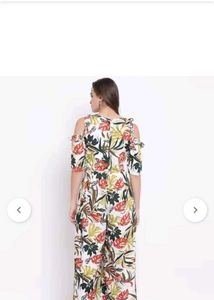 Beautiful Floral Cold Shoulder Maxi Dress