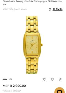 Titan Gold Watch