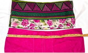 Vibrant Floral Pink Print Dupatta, Chudidar