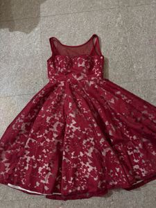 Elegant Floral Fit & Flare Dress