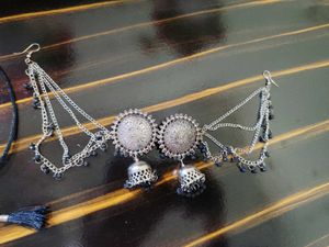 Oxidized Silver Indian Jewelry Set