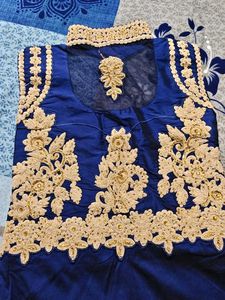 Beautiful Royal Blue Ethnic Gown