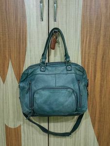 Imported Stylish Teal Leather Handbag