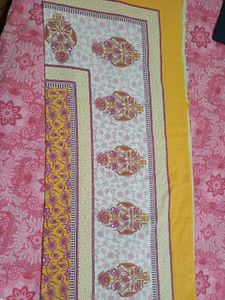Beautiful Yellow Floral bedsheet