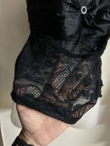 Elegant Black Lace Camisole Top