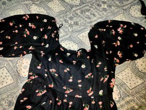 Black Floral Maxi Dress