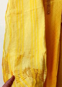 Yellow Embroidered Kurti