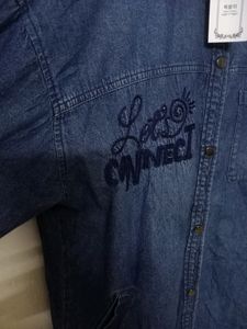 Trendy Denim Long Top For Women #ENT