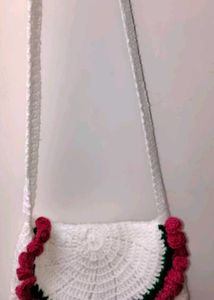 Charming Crochet Crossbody Bag