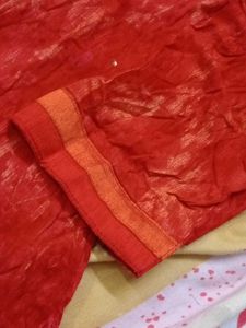 Vibrant Red Embroidered Kurta salwar