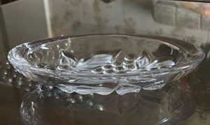 Vintage Crystal Grape Bowl