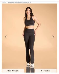 WORKOUT BELL BOTTOM High Waist Pants With Pockets