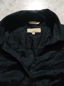 Black Button-Down Shirt