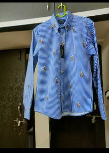 NEW RALPH LAUREN PRINTED LOGO SHIRT