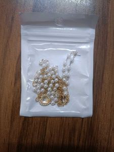 Double Layer Heart Pearl Necklace