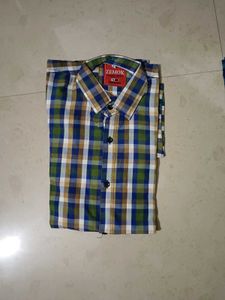 Combo of Checked Button-Down Shirt