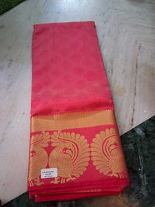 Kanjeevaram Silk Saree with Peacock Motifs