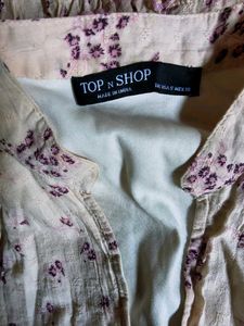 Floral Print Mini Dress with Puff Sleeves