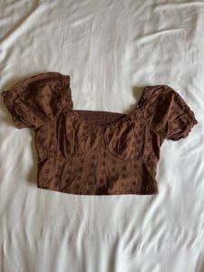 Brand new cotton schiffli top
