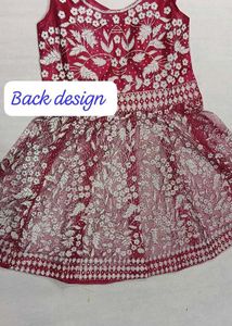Maroon Peplum Lehenga