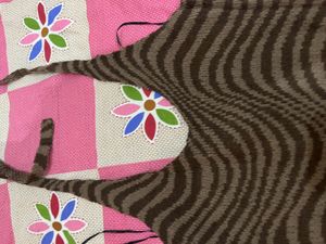H&amp;M Brown Swirl Print Halter Neck Dress