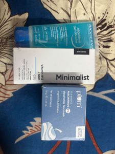 bioderma gel &amp; minimaslist toner and plum rice m