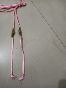 Pink Rakhi with Decorative Beads