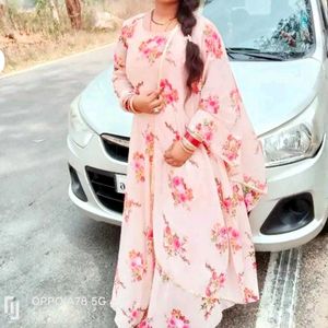Elegant Floral Ethnic Gown