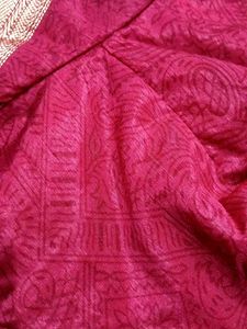 Elegant Maroon Silk Blouse(with margin)
