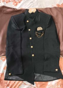 Men's Black Bandhgala Jacket