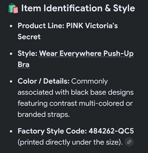 Black victory secret Bra with Rainbow Straps