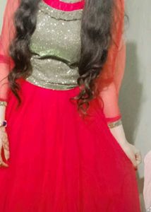 Vibrant Pink Lehenga Choli Set