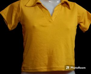 price drop ✨ clearance sale Collar Crop top Half S