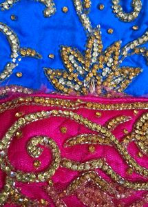 Indian Blue Embroidered Lehenga Choli
