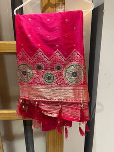 Vibrant Ethnic Lehenga Skirt with Dupatta
