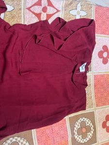 Maroon Formal top